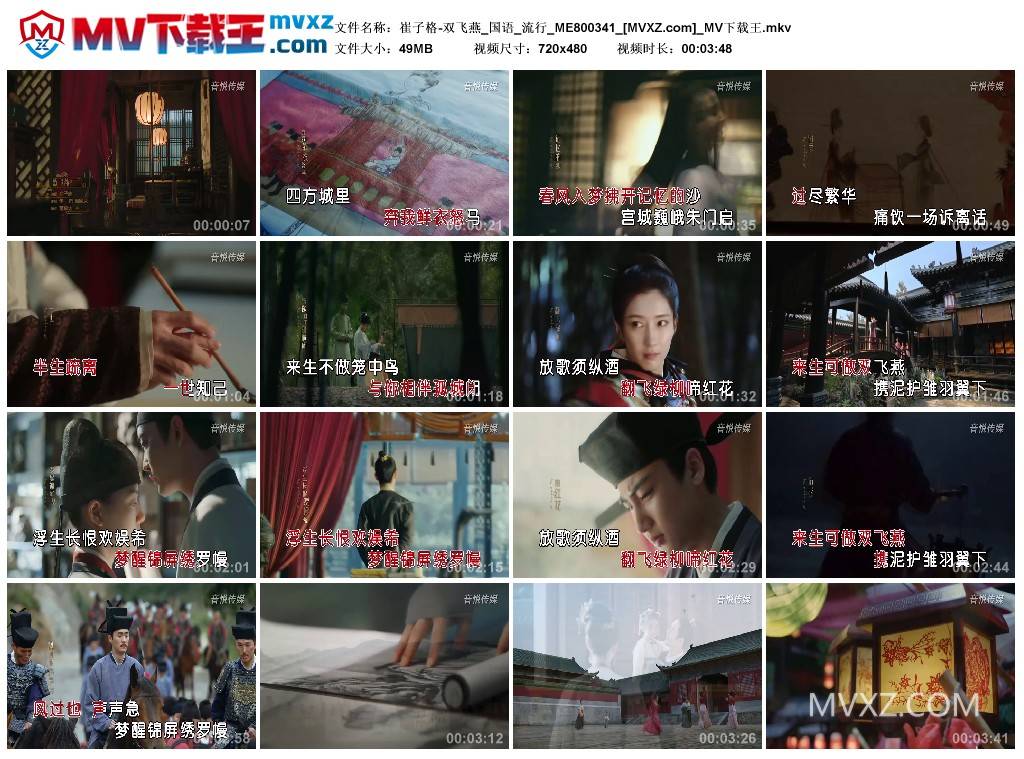 崔子格-双飞燕_国语_流行_ME800341